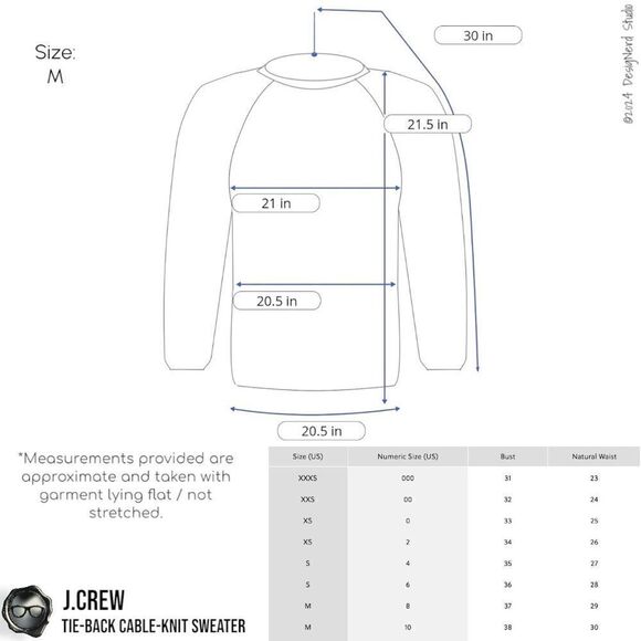 J.CREW TIE-BACK CABLE KNIT SWEATER IN BUTTERCREAM WITH BLACK BOW SLIGHT CROP MED - Picture 10 of 11